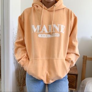 Orange Maine Hoodie